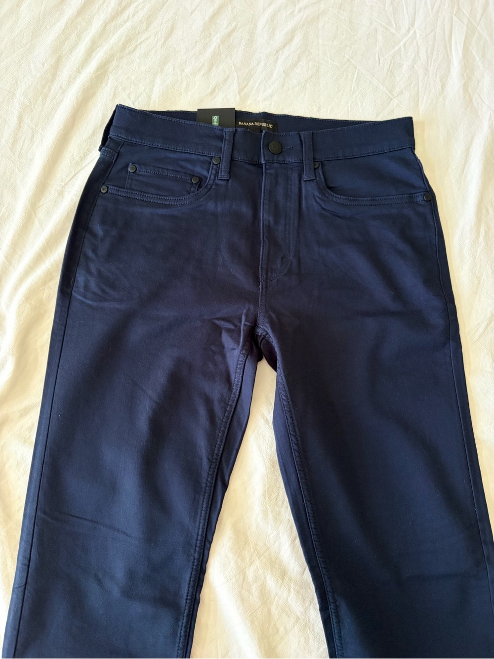 Banana Republic Men's Straight Chinos - Navy Blue - Picture 2 of 5